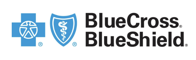 The Blue Cross Blue Shield logo featuring a blue cross, a shield with a snake, and the text "BlueCross BlueShield" in bold black font.