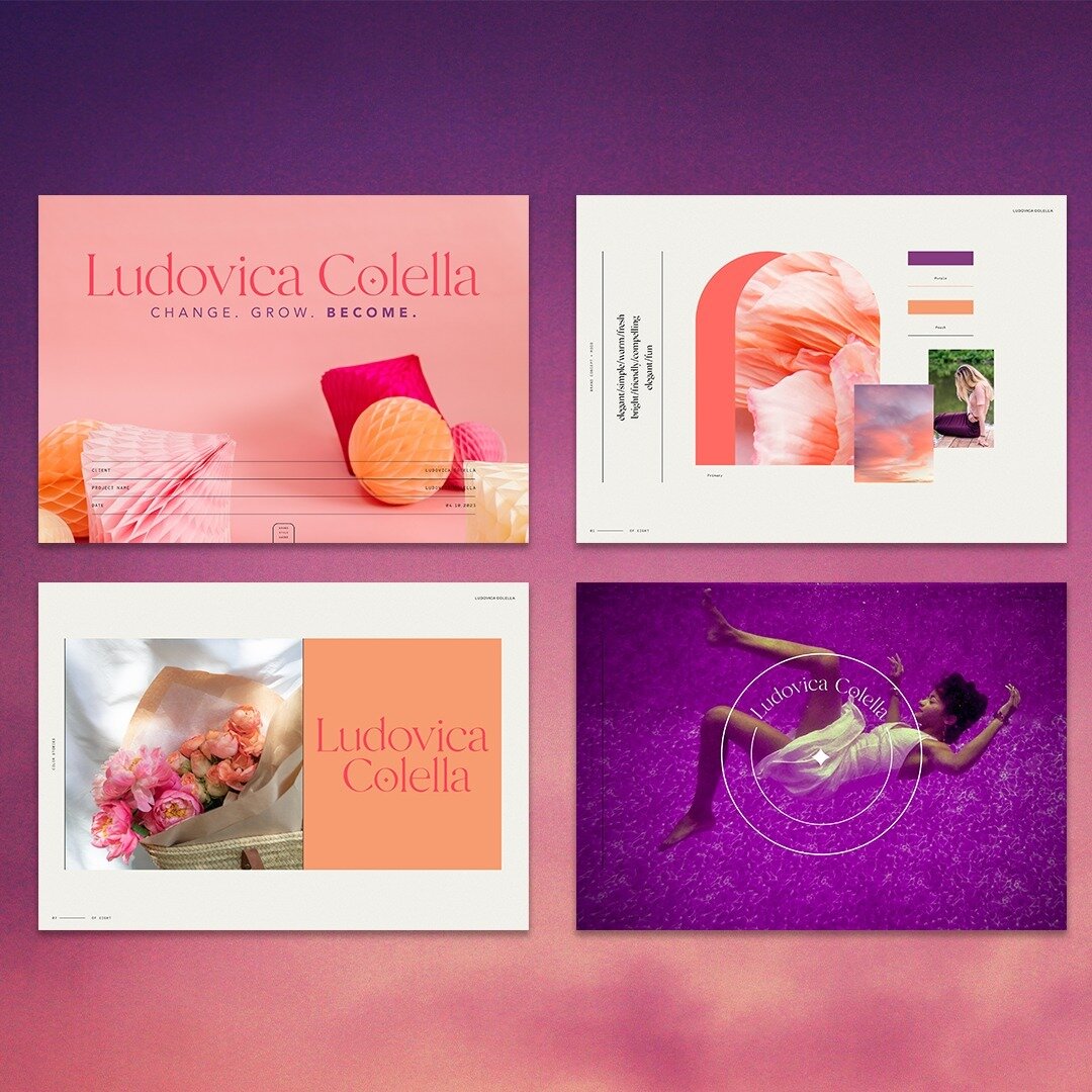 💗💜🧡 And just one more for the branding project for the lovely  Ludovica Colella...⁠
⁠
Just 'cause. 😉