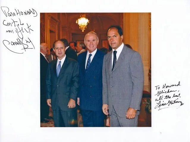 Howard Glicken and U.S. Ambassador to Argentina Luis Gutierrez at the U.S. Ambassador’s Residence in Buenos Aires, Argentina and Governor of Buenos Aires and Former Vice President of Argentina, Daniel Scioli.