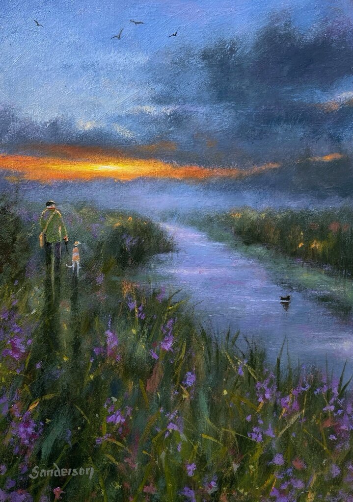 The last October day, slowly fades away..