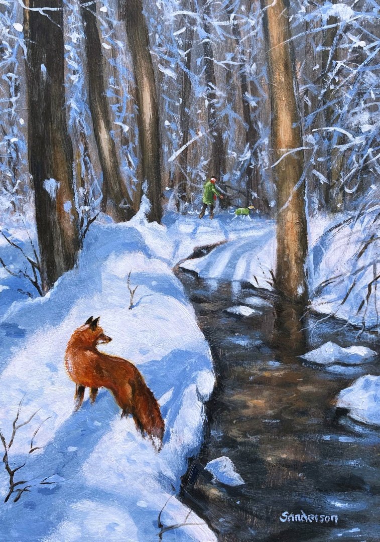 We go our own way on a cold Winters day