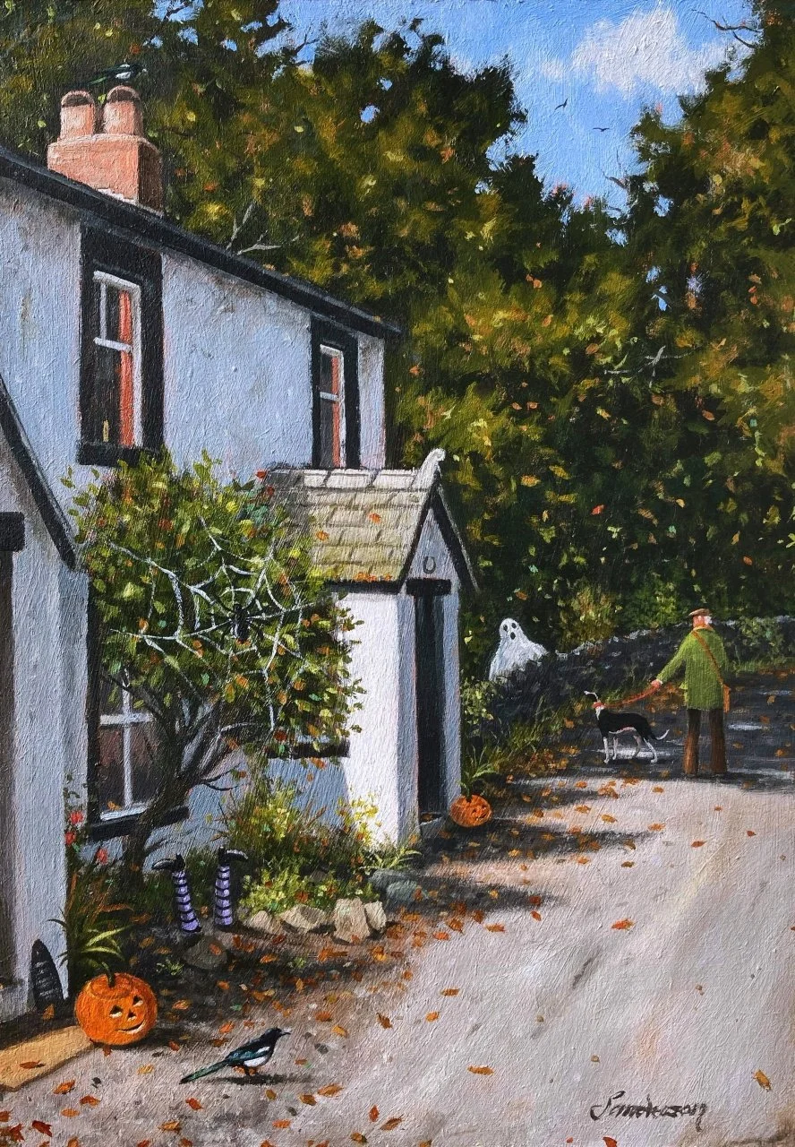 We'd get a fright if we passed here at night..