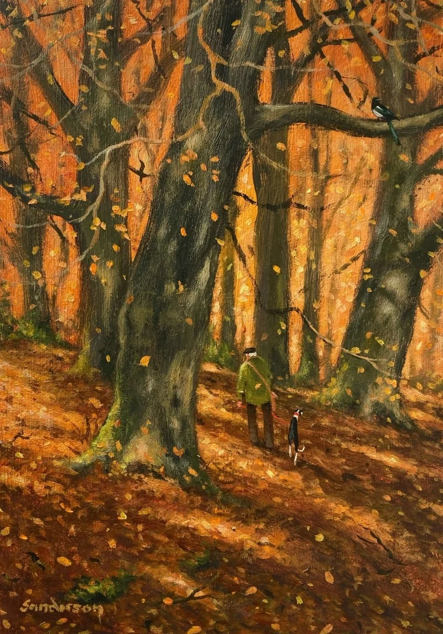 It does my heart good to be in the beech wood..