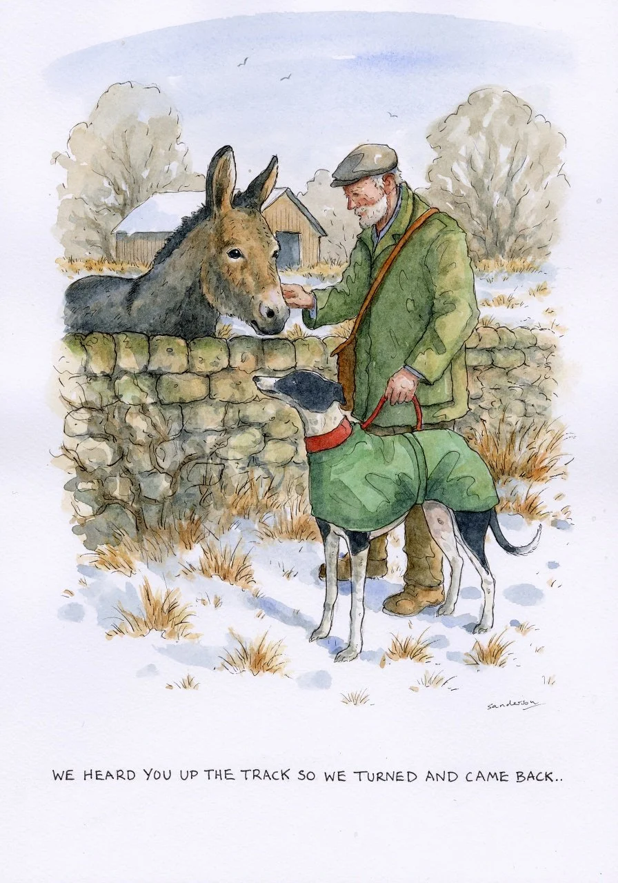 We heard you up the track so we turned and came back..