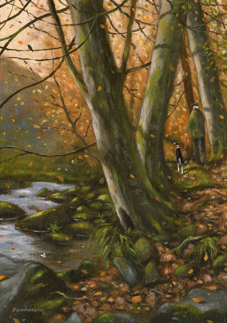 The trees loosen their hold on the leaves that turn gold...