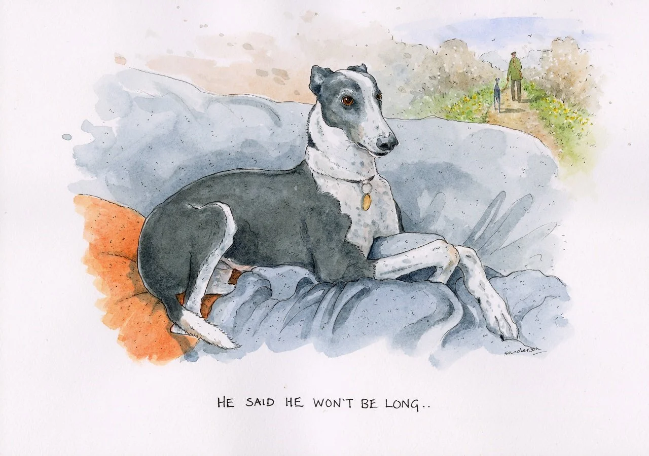 He said he won't be long..