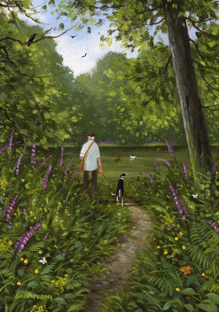 The day is always good, when we find a new pond in the wood...