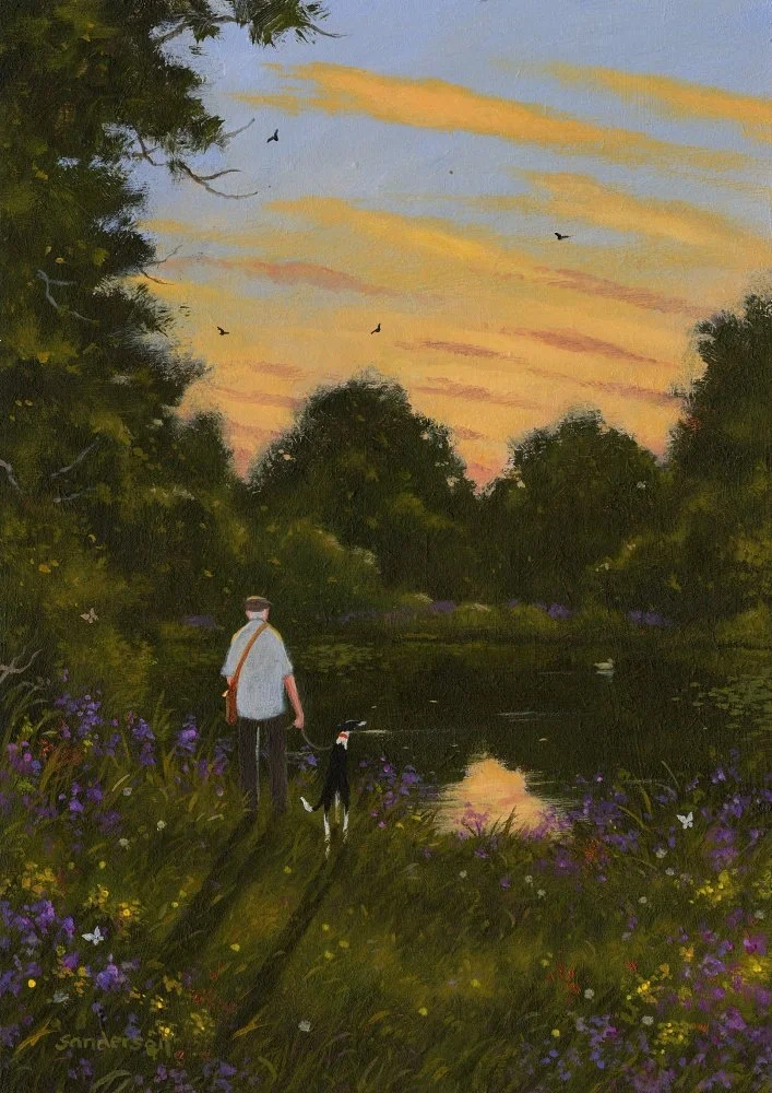 We watch the bats take flight, as day slowly turns to night..