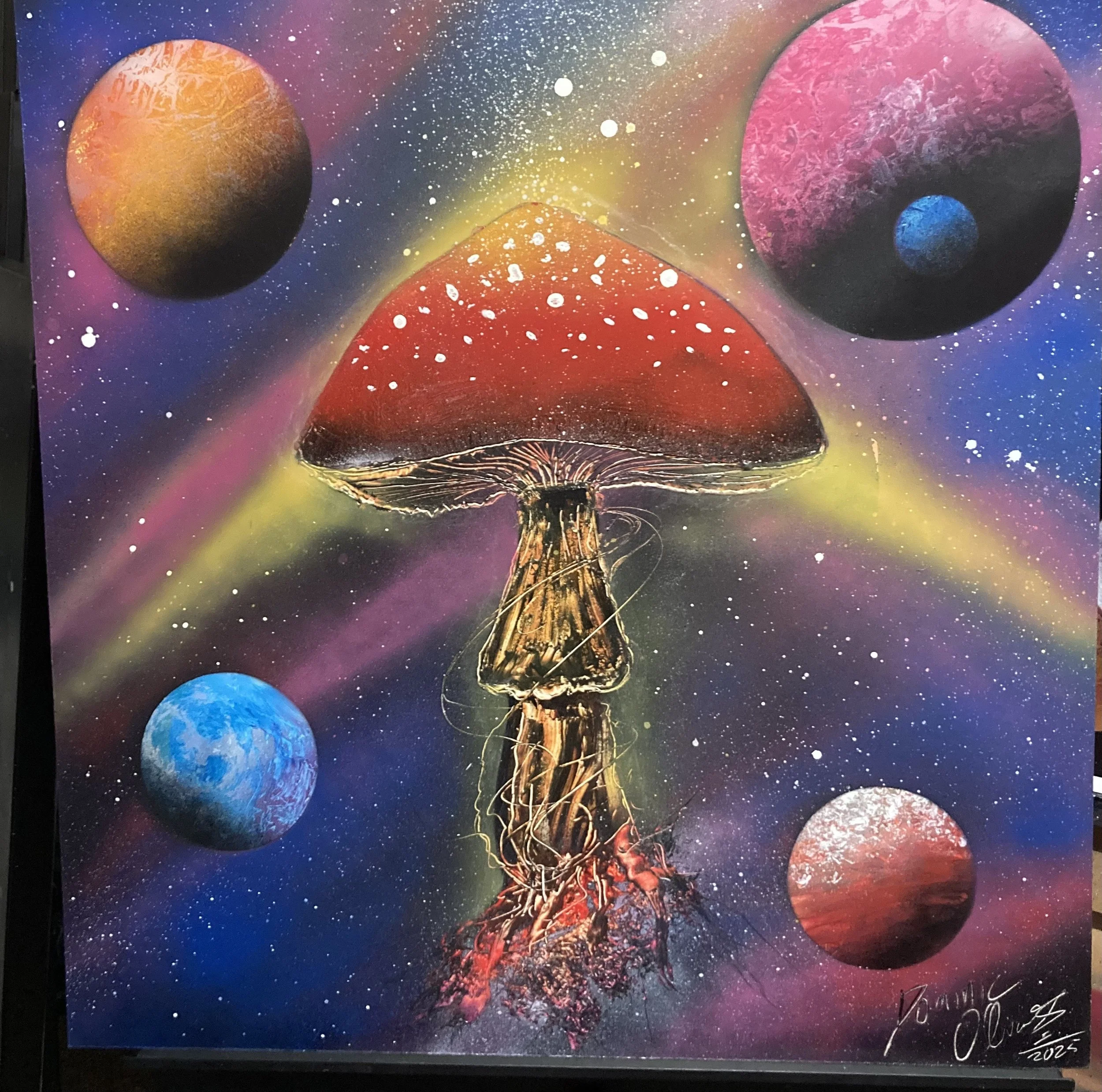 Psilocybin Mushroom in Space