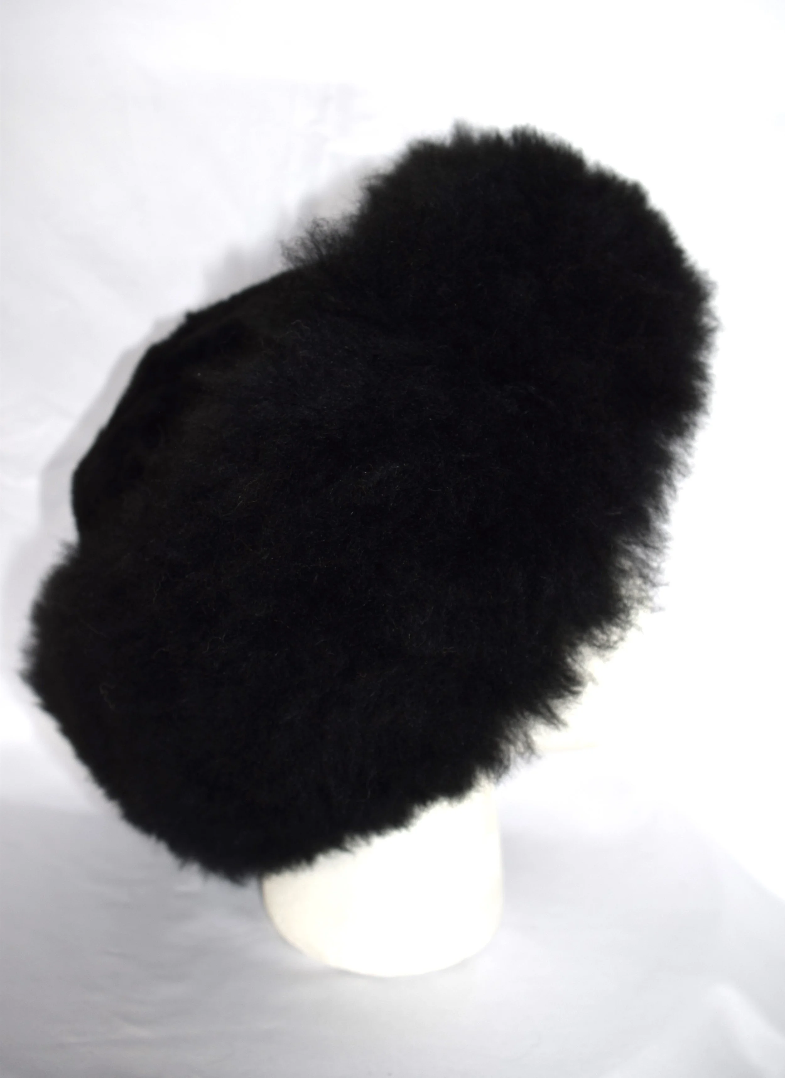 Alpaca Fur-Trimmed Hats