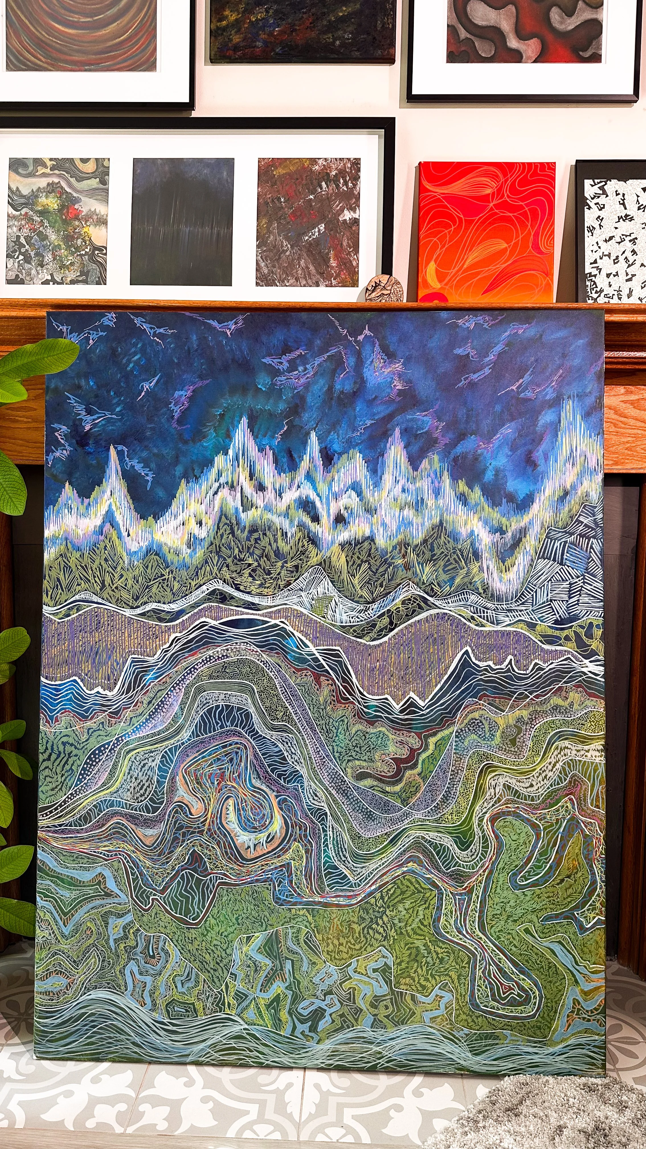 Textured Realities Off Grid Vision Topography Acrylic