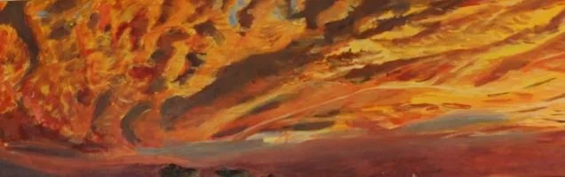  A Storm Rolling In  - see at Primal Gallery, Dripping Springs, TX  12 x 36  - $450  Acrylic   