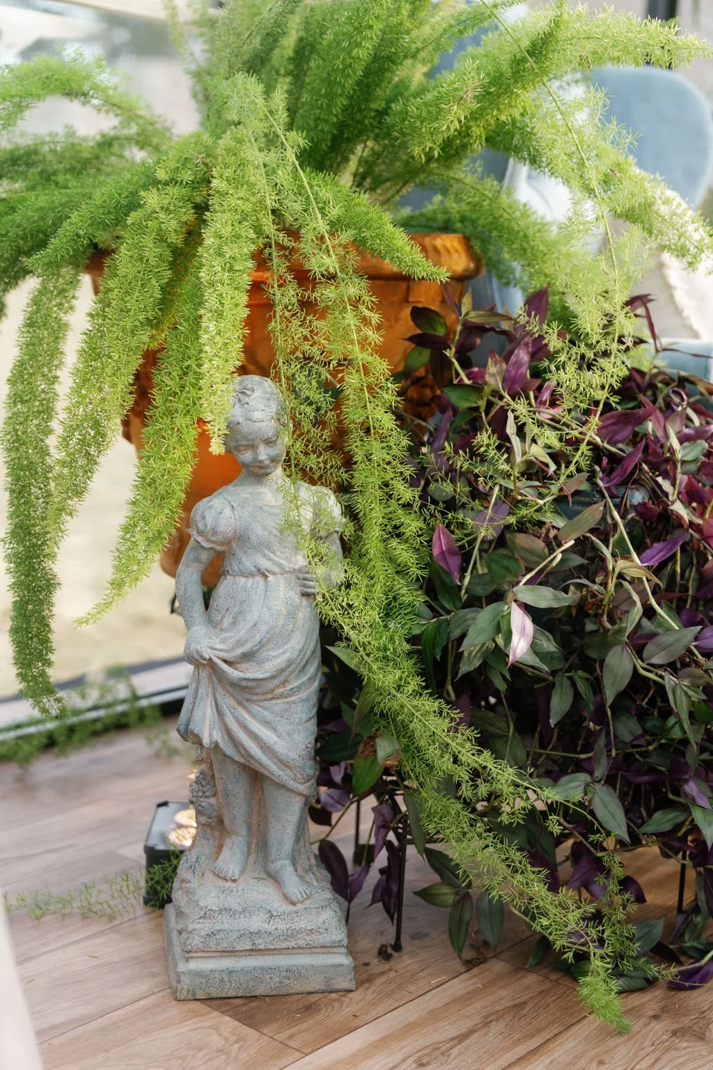 Modern eclectic luxury wedding on the lawn at liberty memorial greenhouse tent wedding outdoor reception fall wedding decor october wedding the cottage rose kansas city wedding florist crossroads centerpieces lamps candles plant styling vintage decor