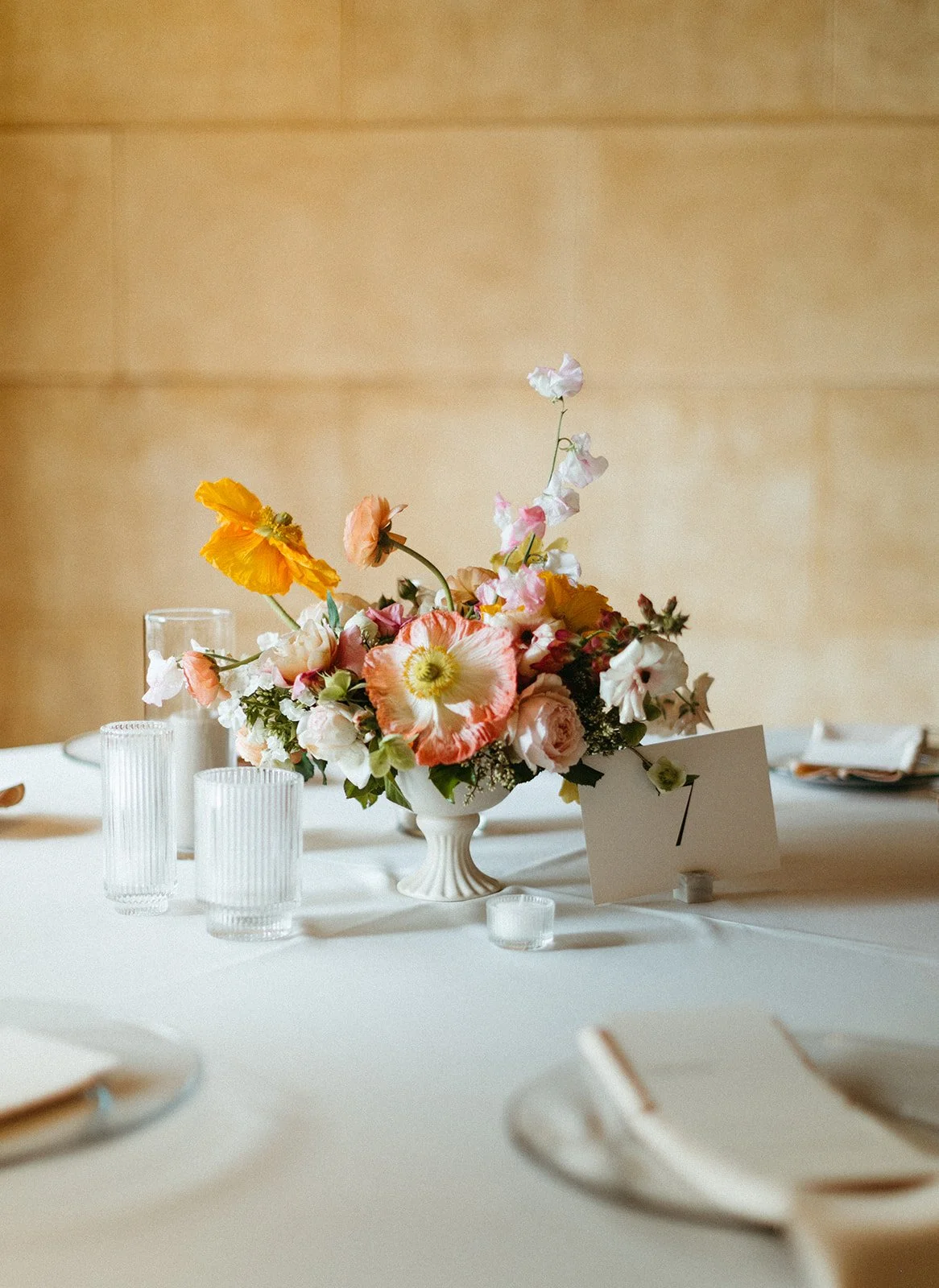 reception flowers centerpieces art deco ballroom venue flowers and candlesmodern garden wedding flowers  the grand hall downtown kc the cottage rose kansas city wedding florist crossroads floral compote