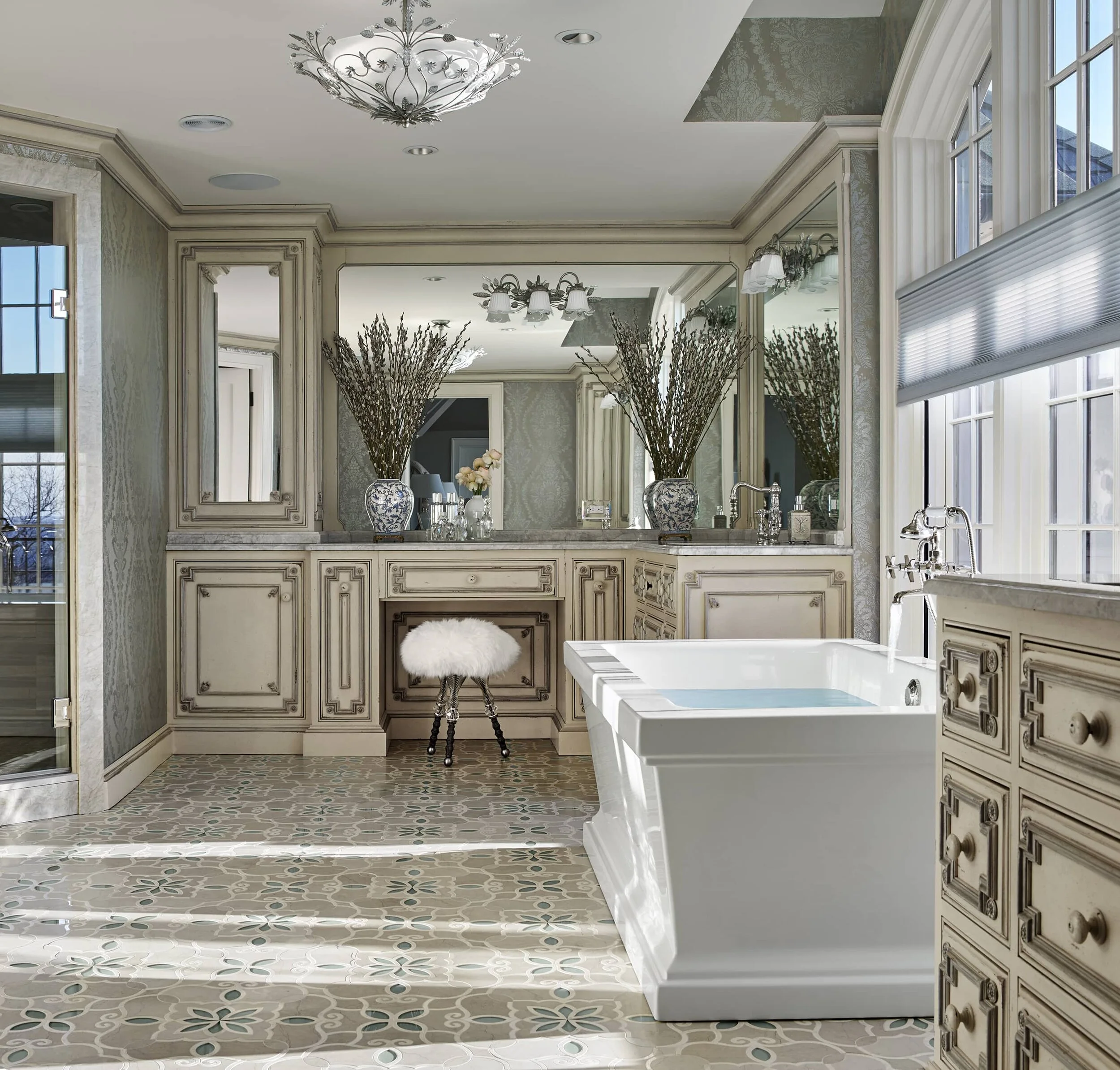 Cliffside Estate Bathroom - Avon, Connecticut. 