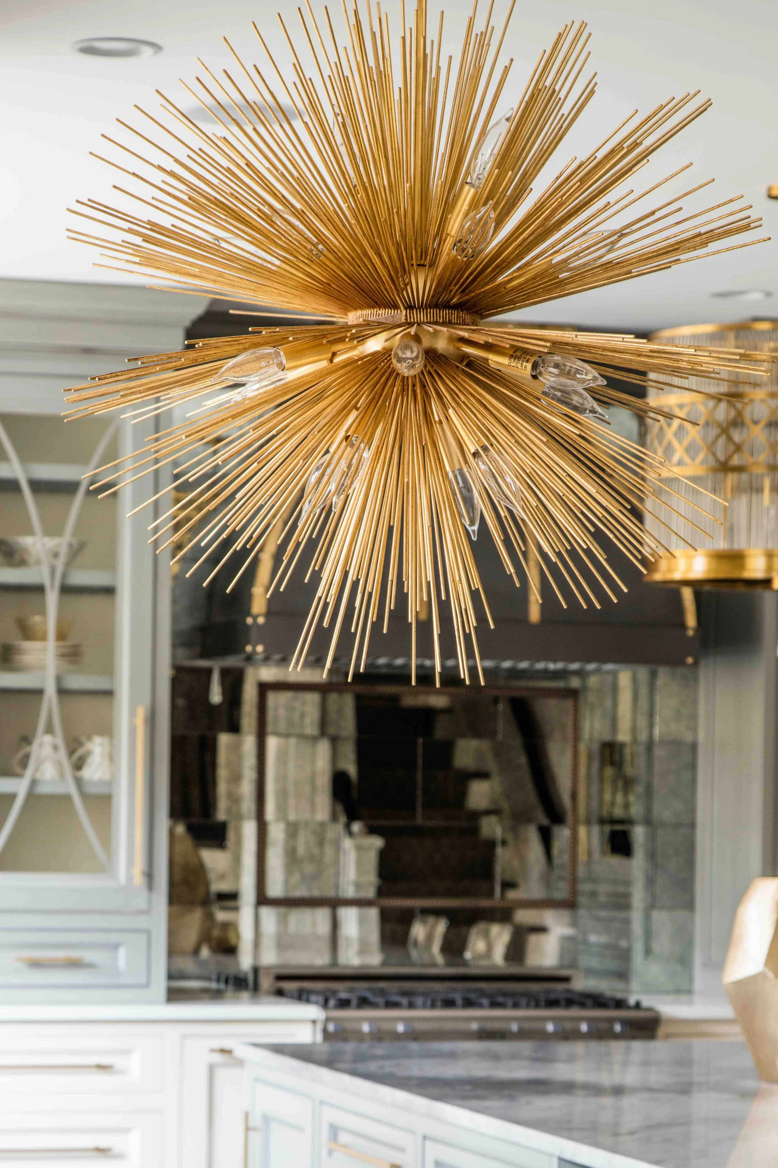 Moody Blue - Stunning Gold Fixtures