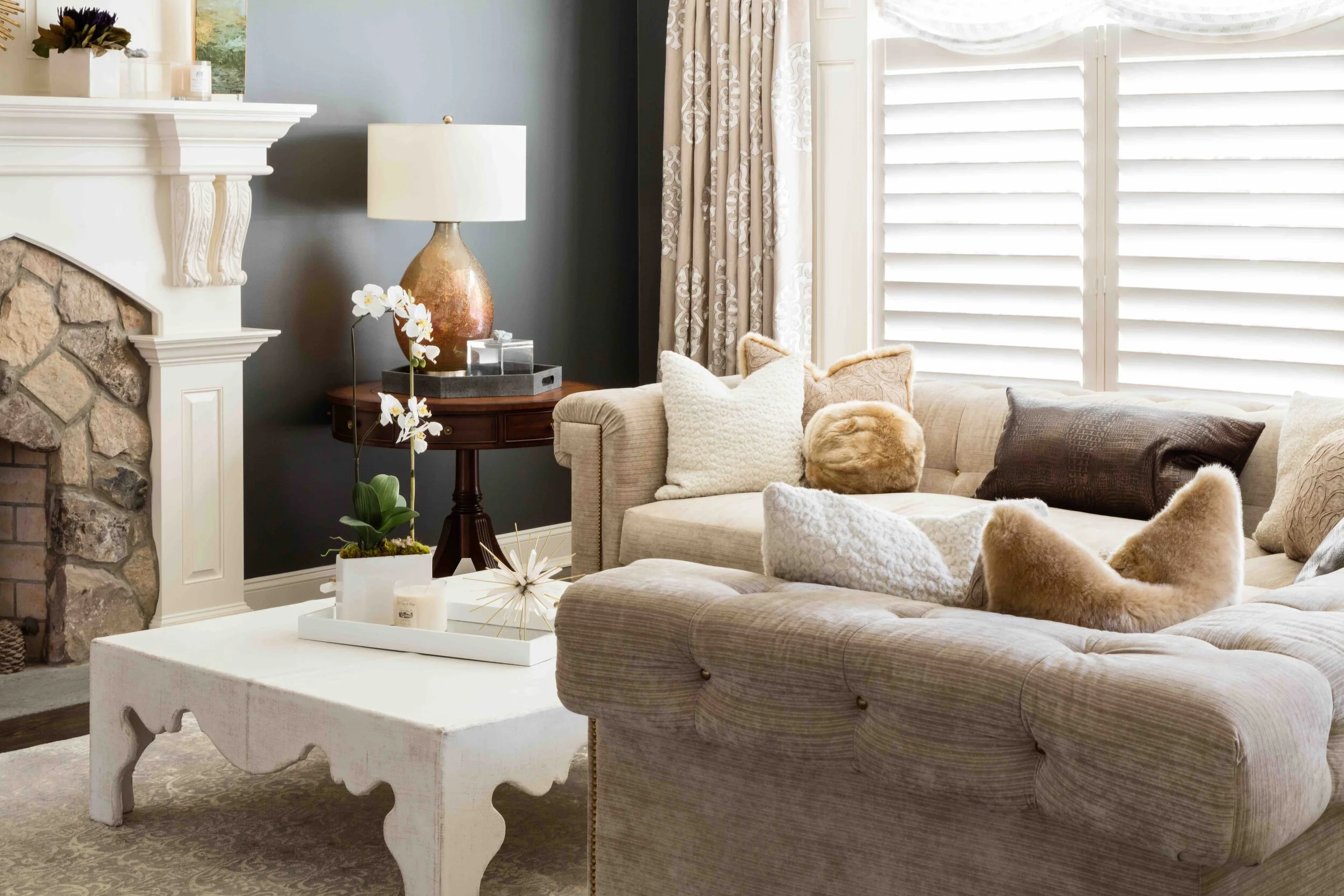 Moody Blue - Living Room 