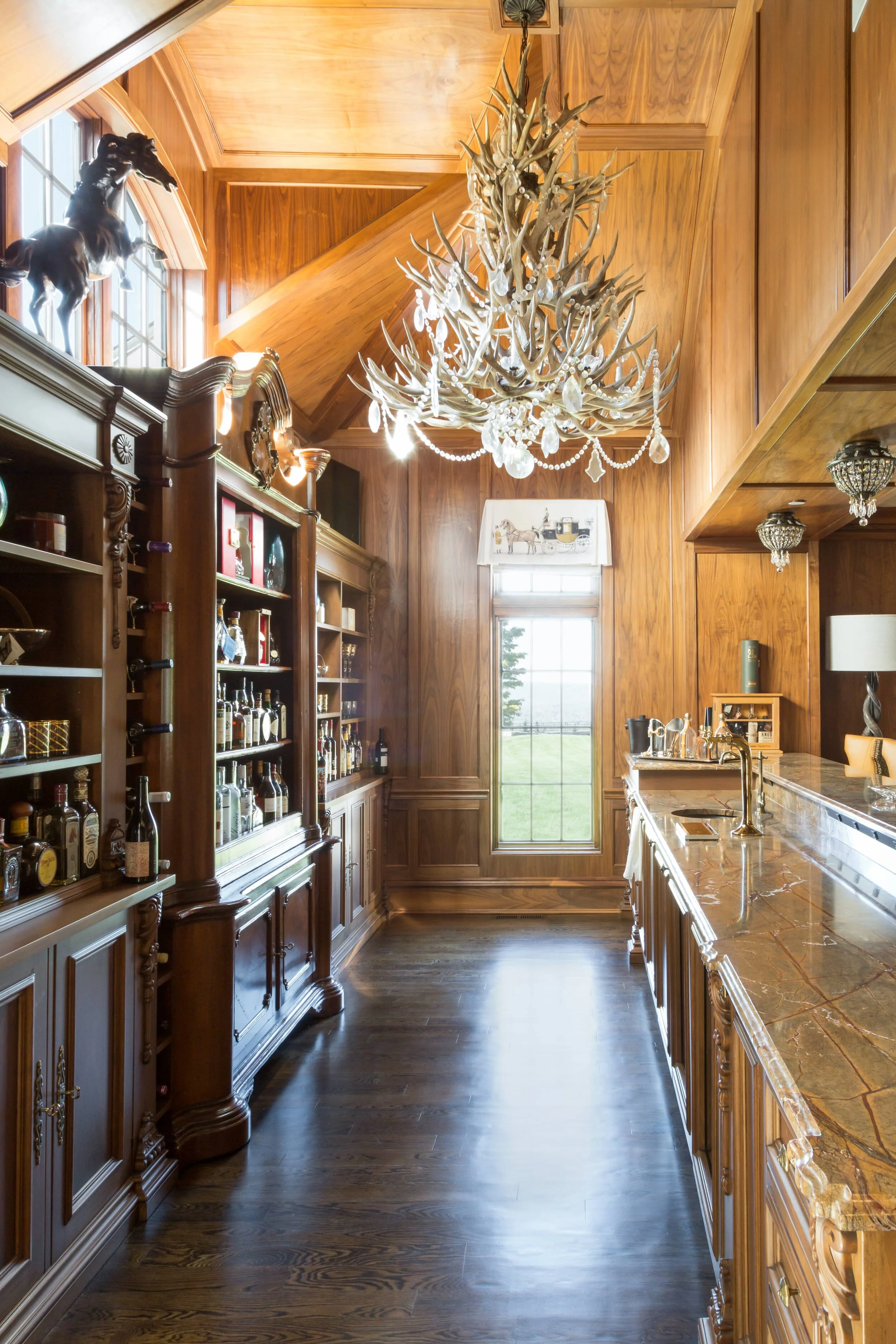 Cliffside Estate Bar Area - Avon, Connecticut. 