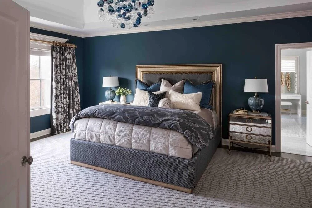 Moody Blue - Bedroom 