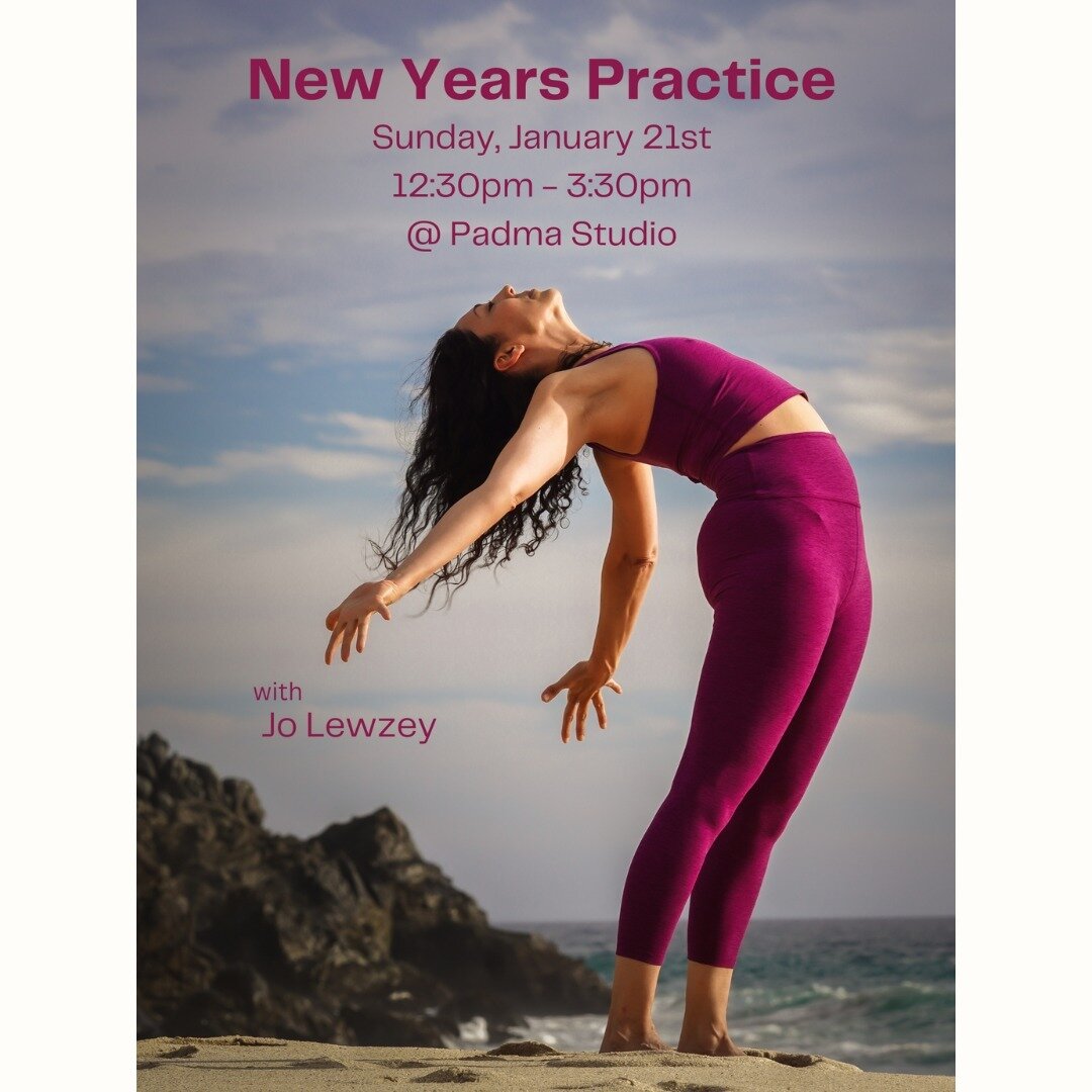 Happy New Year! 💗

I'm excited for my first workshop of 2024 @padmastudiofx 

Come and join in the New Year Practice where we will create a reset by aligning ourselves with our true nature and opening to our highest potential. 

This will be a power