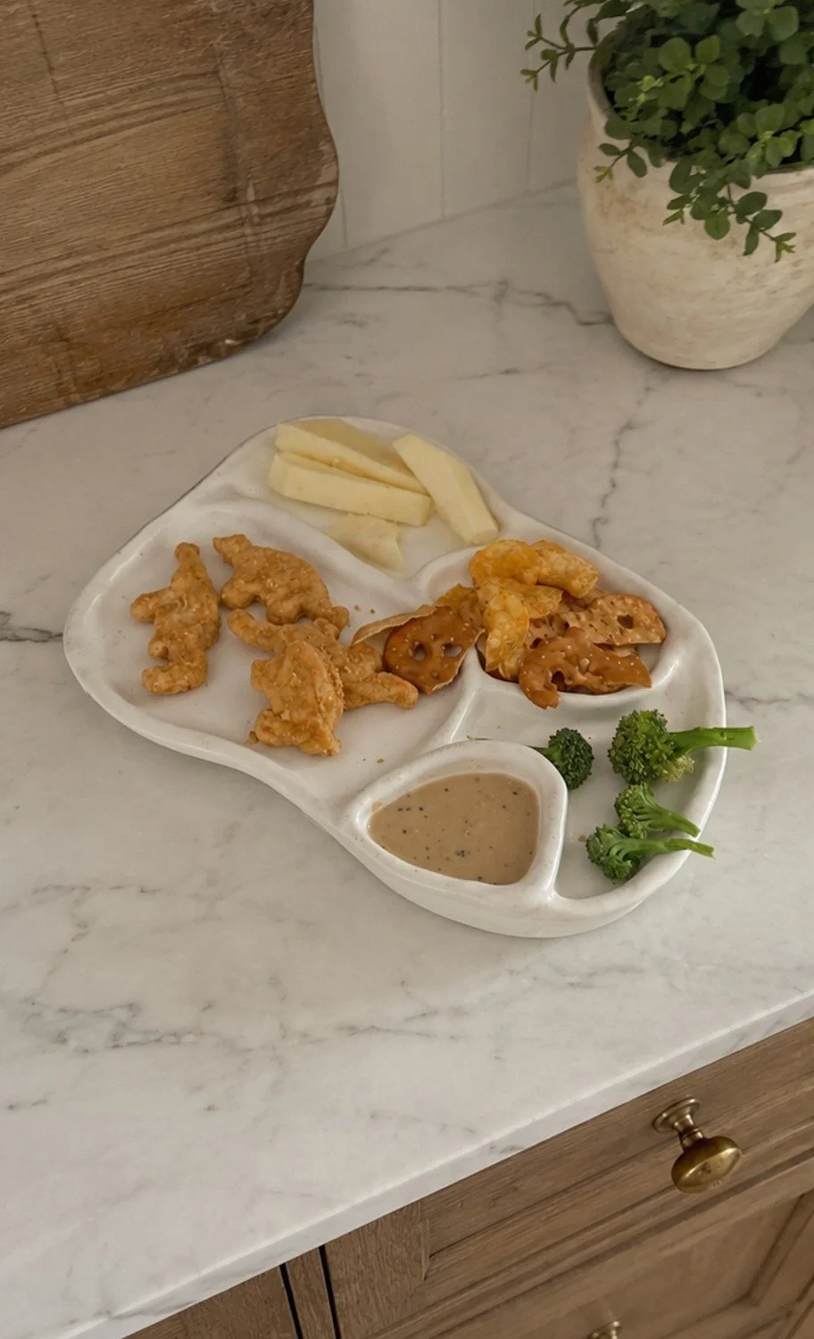 Snack Plate, handmade stoneware