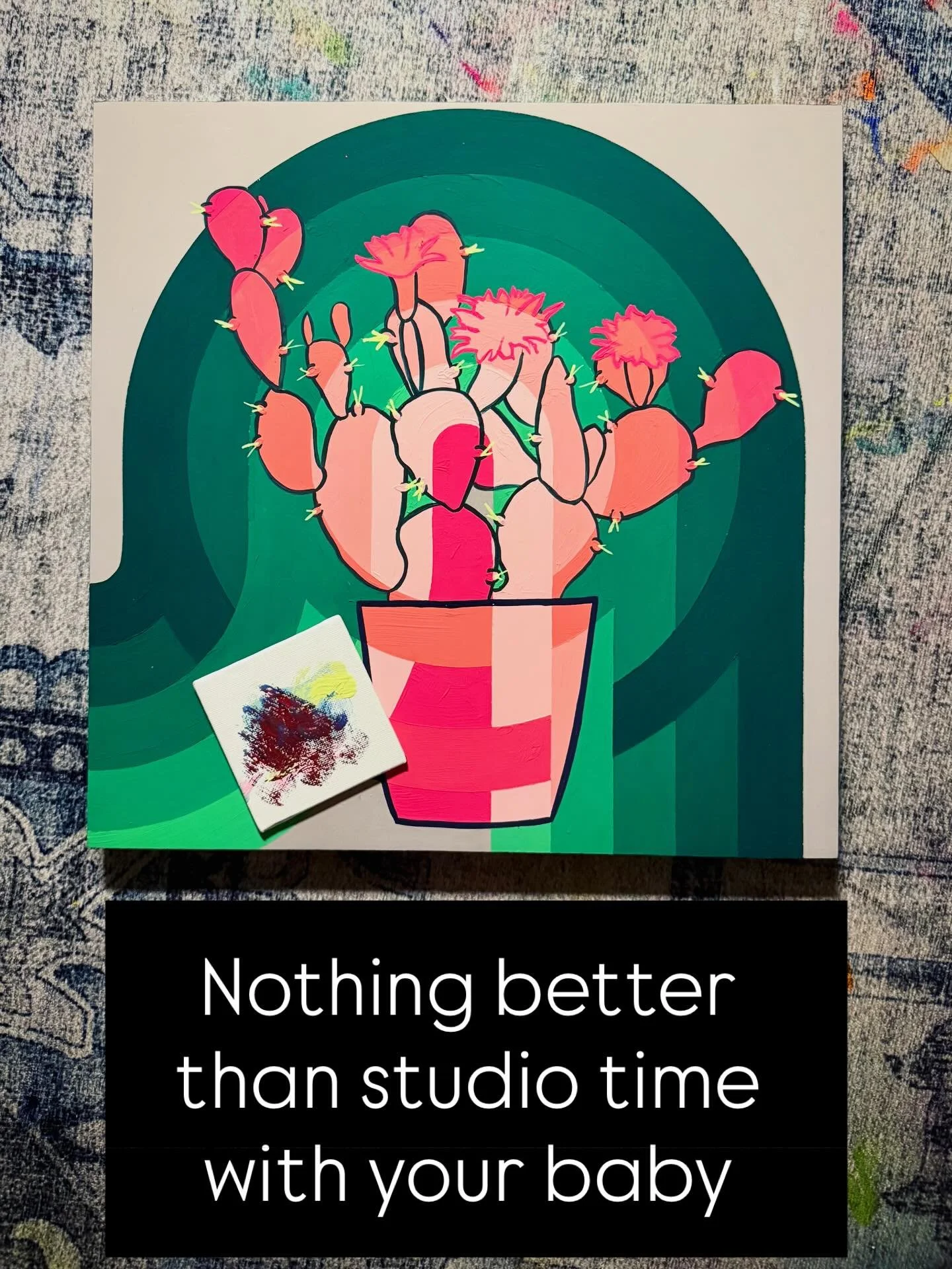 Just me and E painting memories.