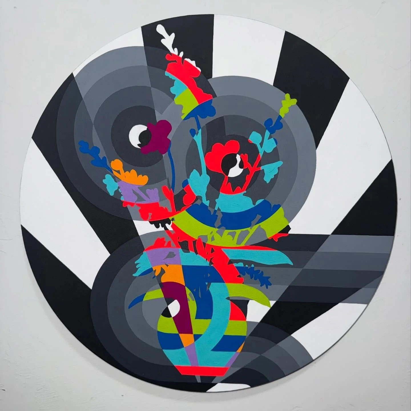 I Wish You Would, 2026

Acrylic/Gouache on 16&rdquo; round canvas

#okcartist #festivalofthearts #okkatie #myturnerpaint  @jerrysokcity @goldenpaints @turnercolourworks