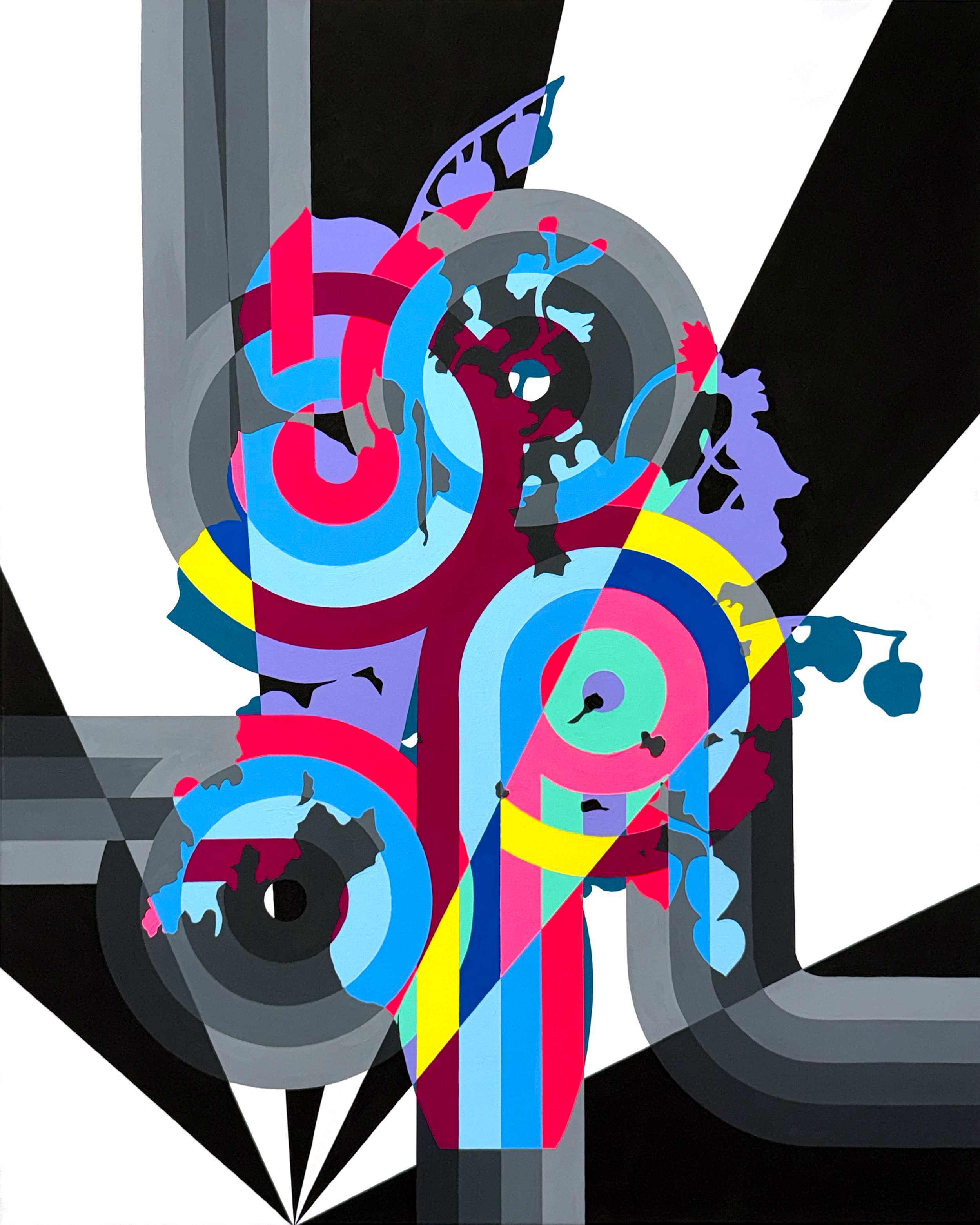 Bubblegum Situation | 30' x 24"