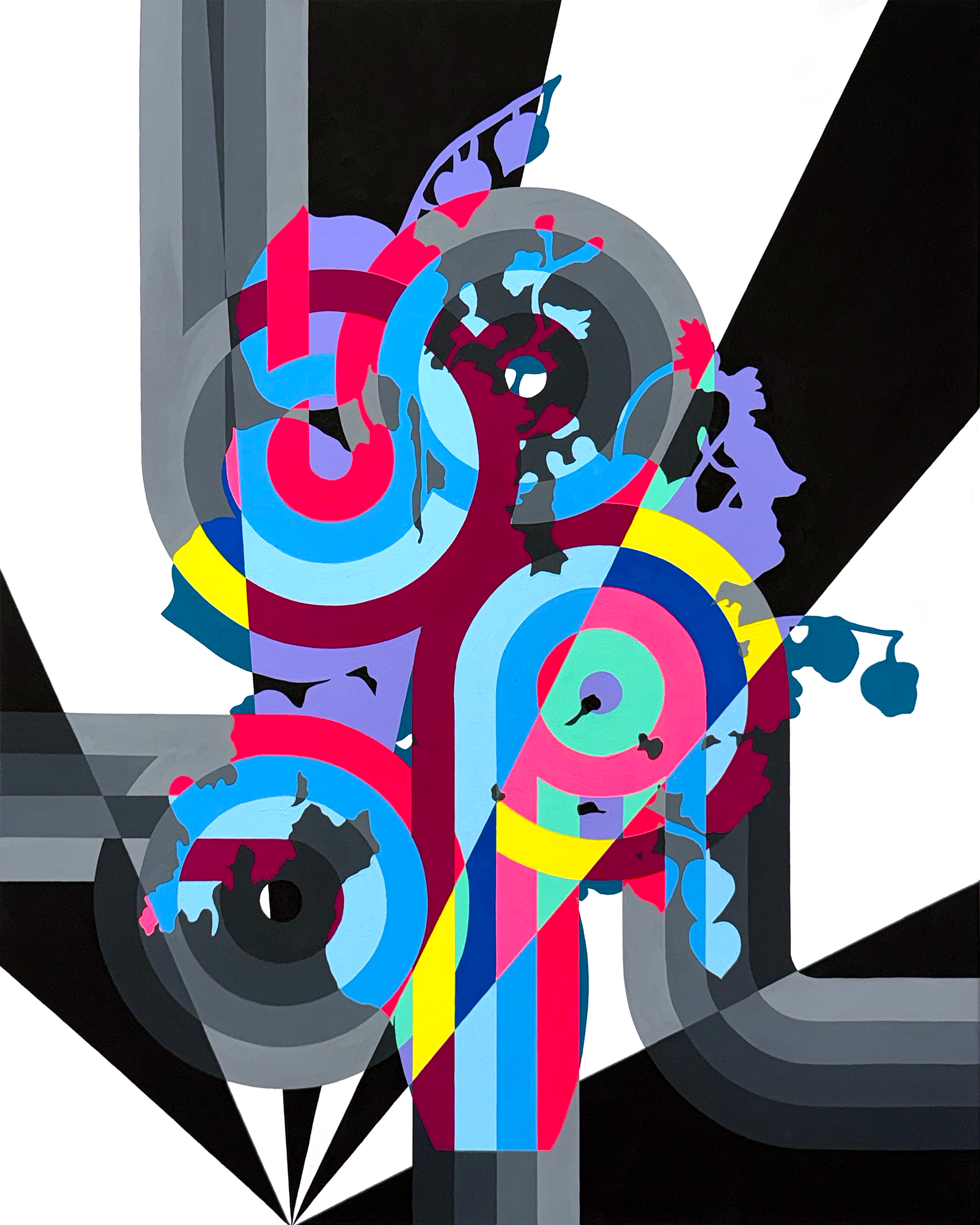 Bubblegum Situation | 30" x 24"