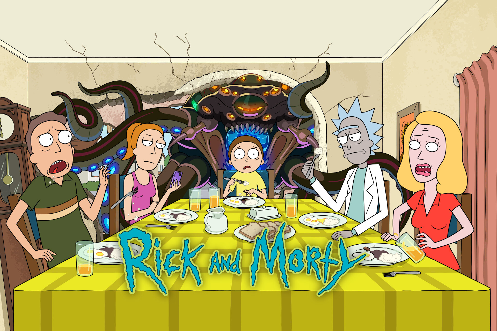 POSTER STOP ONLINE Rick and Morty - TV Show Poster/Print (UFO - I Want to  Believe) (Size 24 x 36)