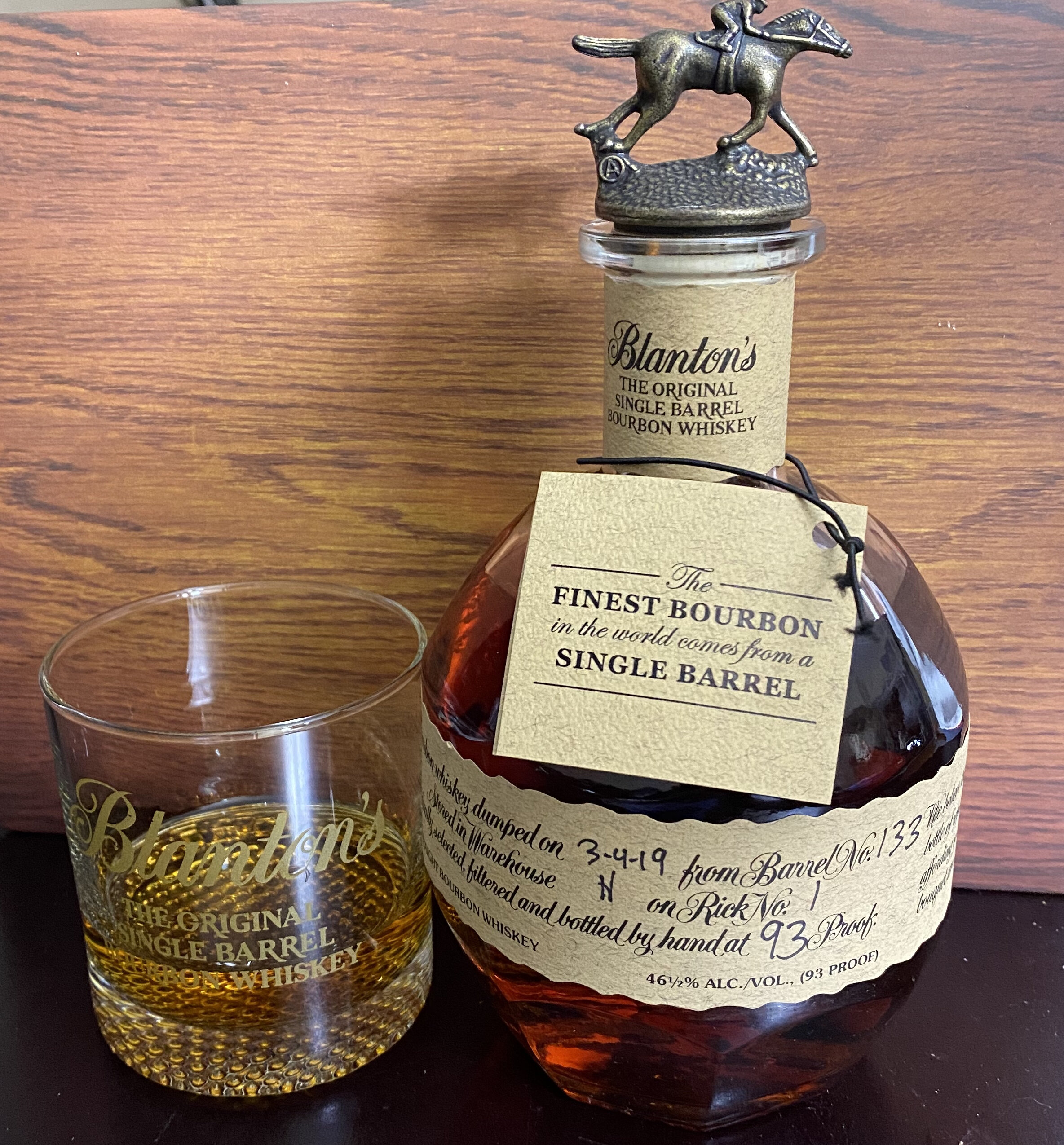 Blanton's The Original Single Barrel Bourbon whiskey