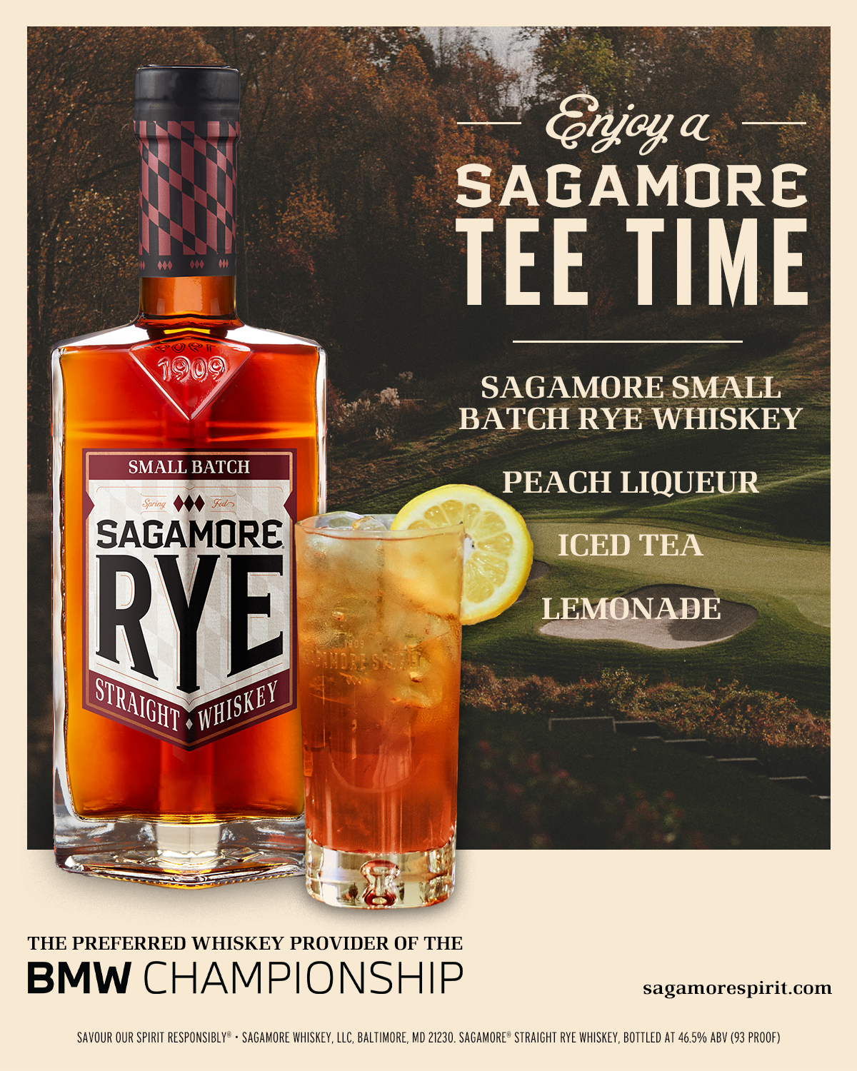 Sagamore Spirit Toasts to Hometown Pride as Preferred Whiskey Sponsor of the 2025 BMW Championship at Caves Valley Golf Club