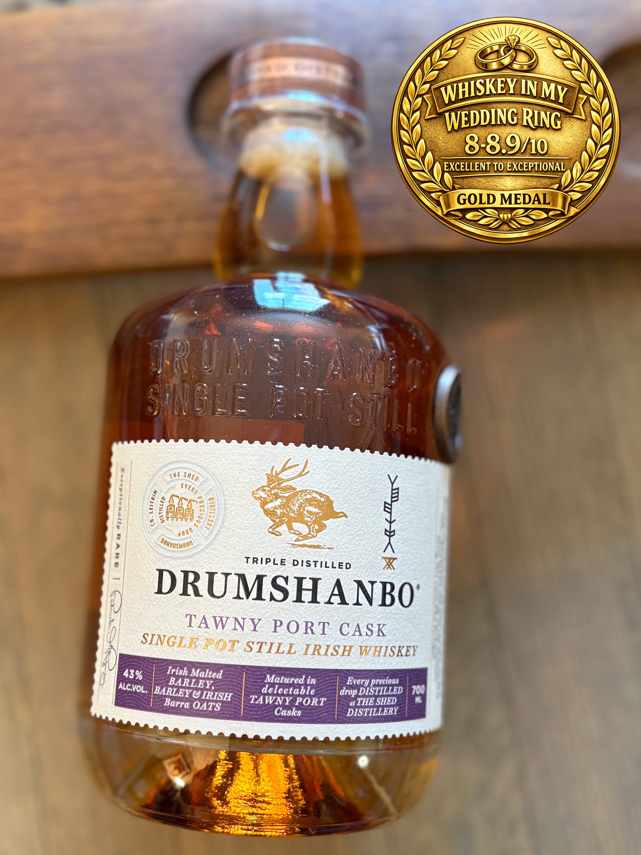 Drumshanbo Tawny Port Maturation Single Pot Still Irish Whiskey