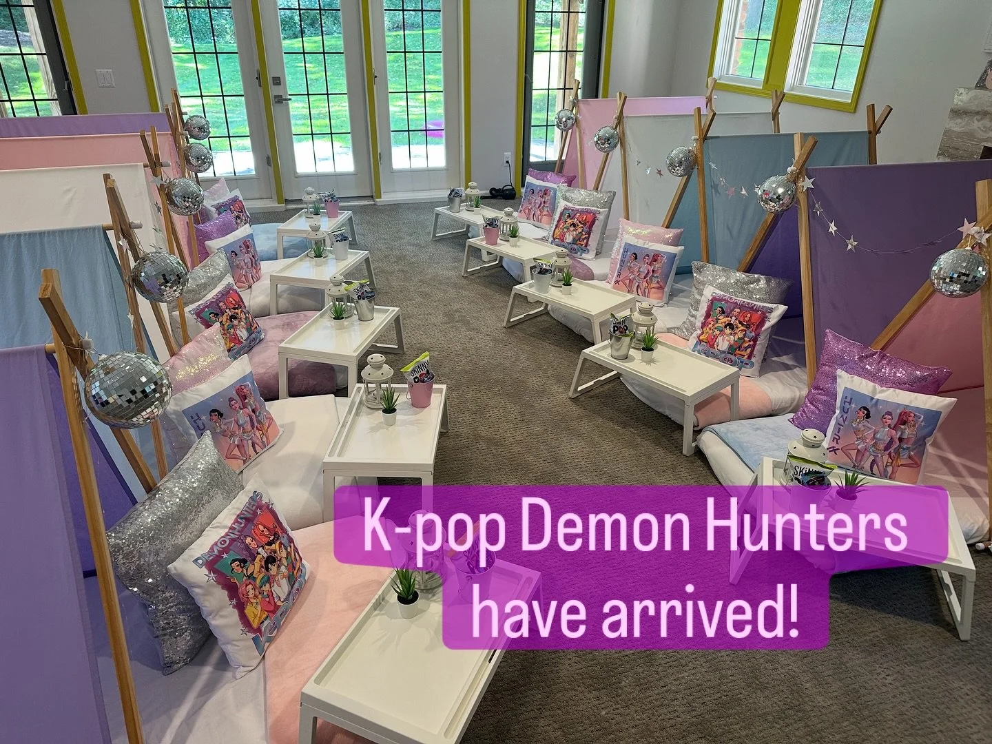 New theme is here and it&rsquo;s a popular one! Our October calendar is almost closed and we are now booking November/December!

#sleepover #kpop #kpopdemonhunters #happybirthday