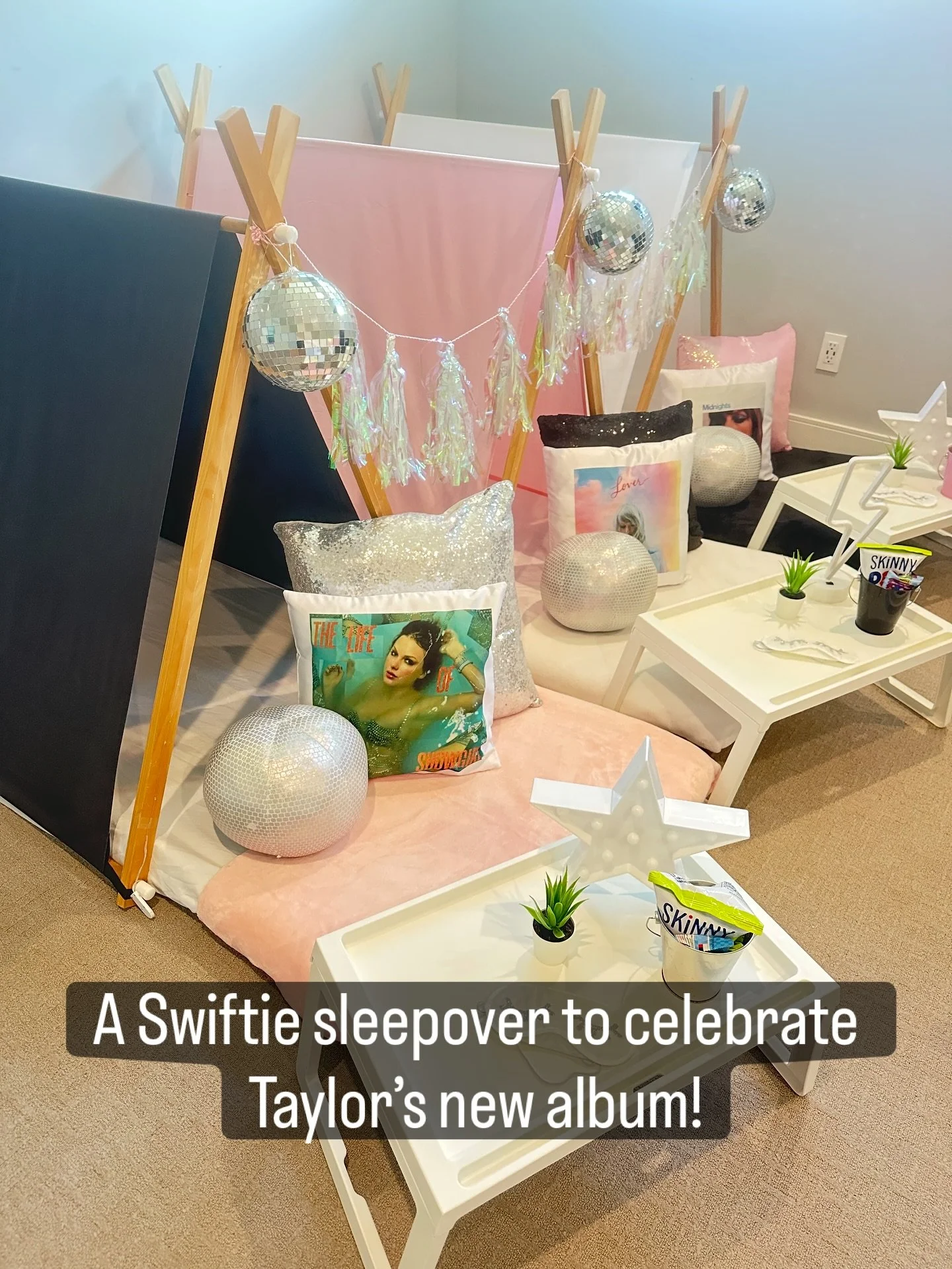 Taylor keeps releasing more hits and our Swiftie theme keeps getting booked!  Happy 10th birthday to M!  We hope you and your friends have a great time swimming, boating, listening to Taylor&rsquo;s new album and watching the Eras tour in your tents!