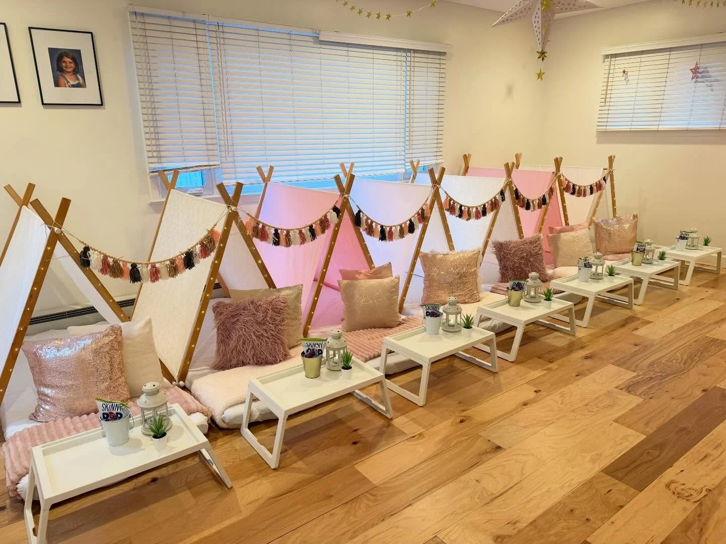 Surprising a a friend for her 13th with a sleepover is one of my favorite parts of this little business! Happy Birthday A! 🤍⭐️🩷