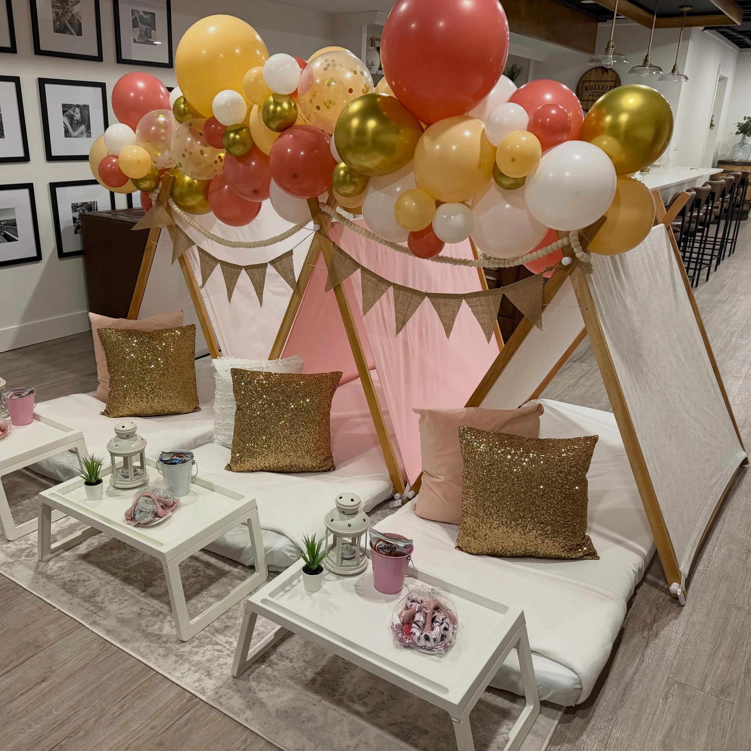Pink and gold has become a popular request!
