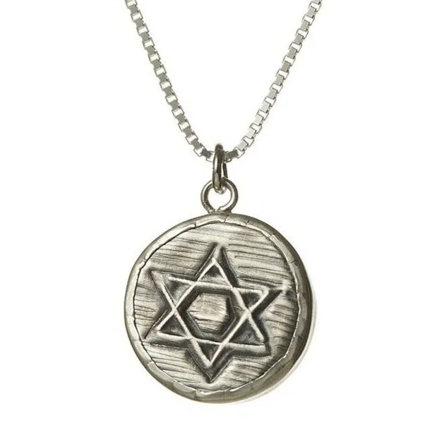 Star of David Circle Sterling Silver Necklace - The Israel Museum