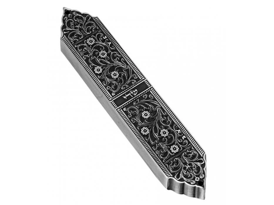 Israel Museum Marrakesh Pewter Mezuzah 2.jpg