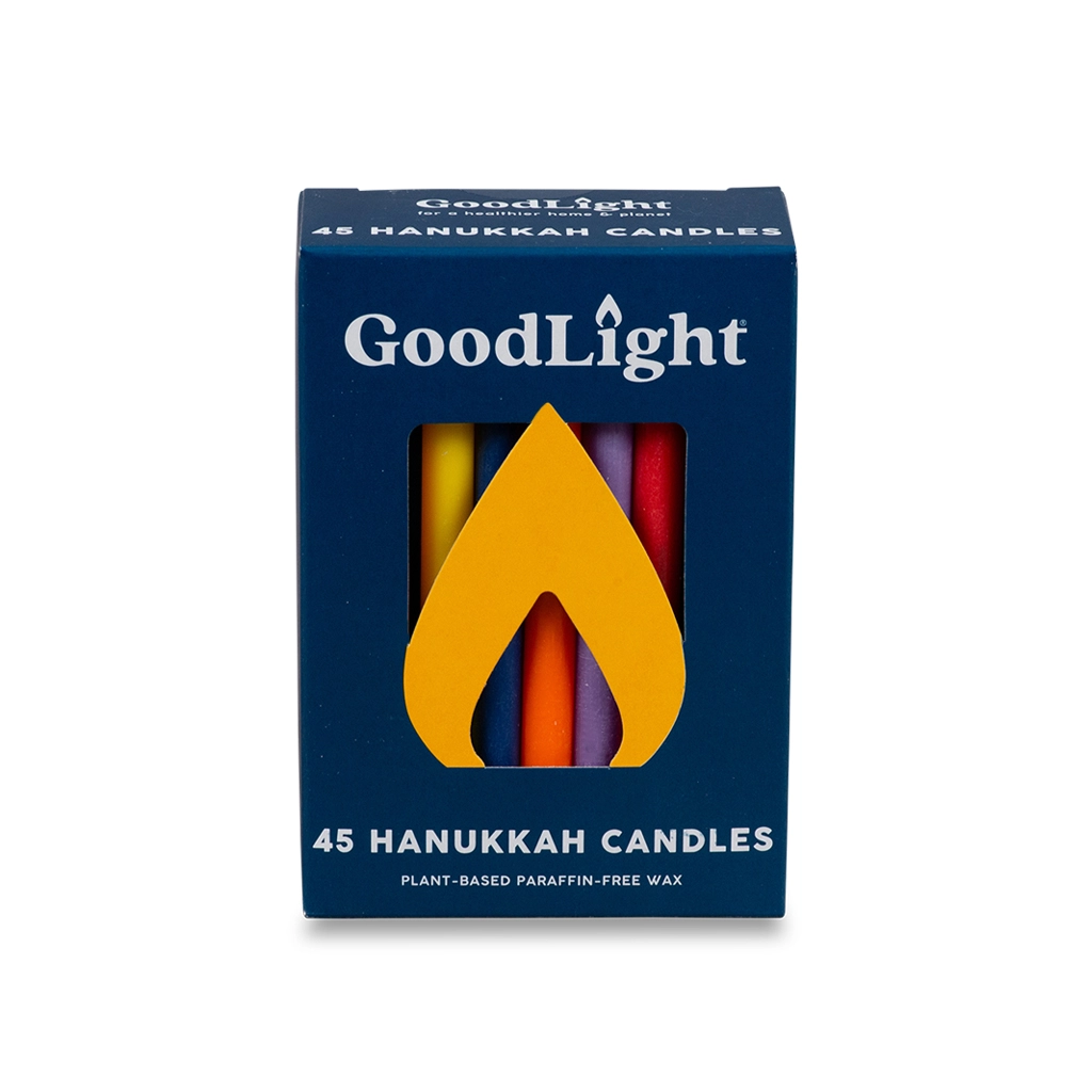 Rainbow Plant Based Hanukkah Candles by GoodLight