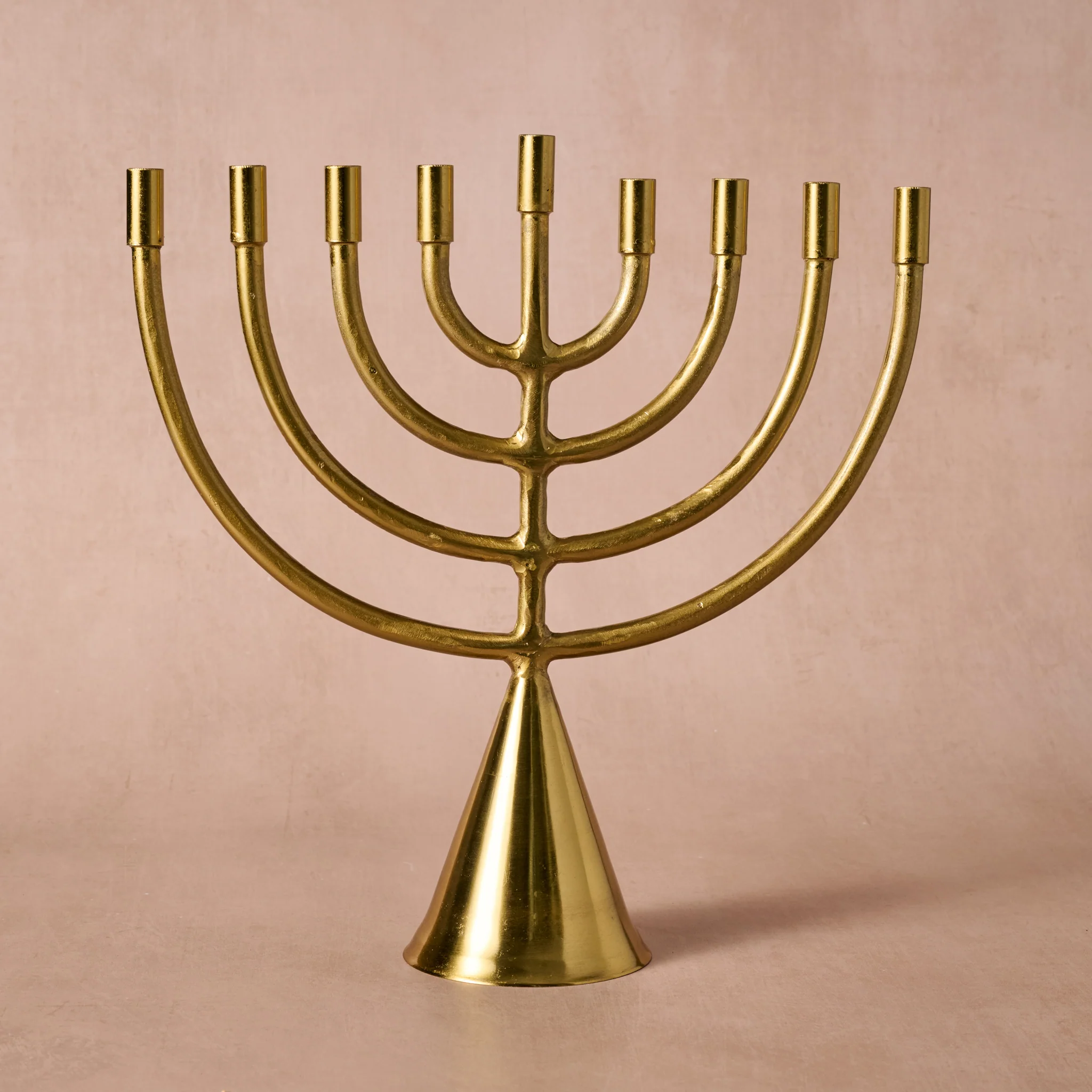 Jyoti Brass Horn Fair Trade Menorah