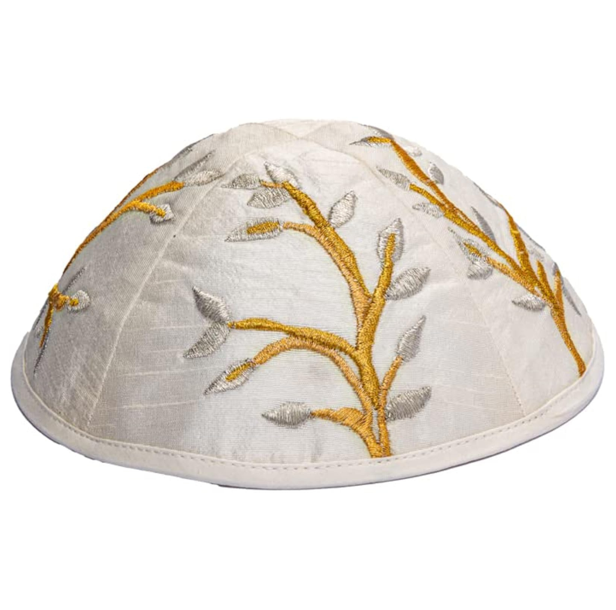 Gold Tree Branch Embroidered Kippah