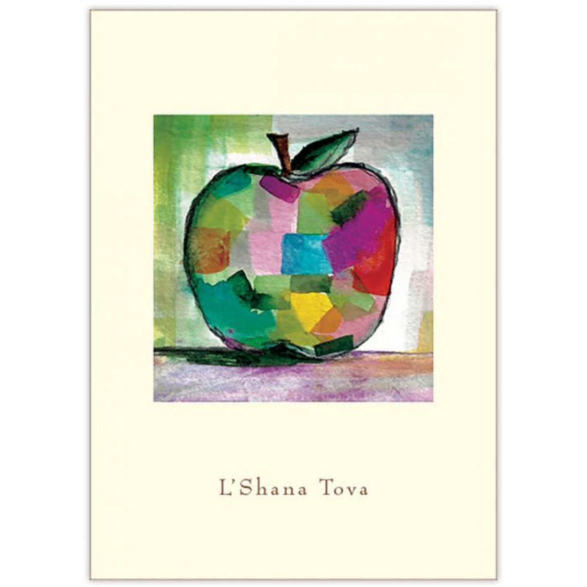 Patchwork Apple Rosh Hashanah New Year 5 Card Pack
