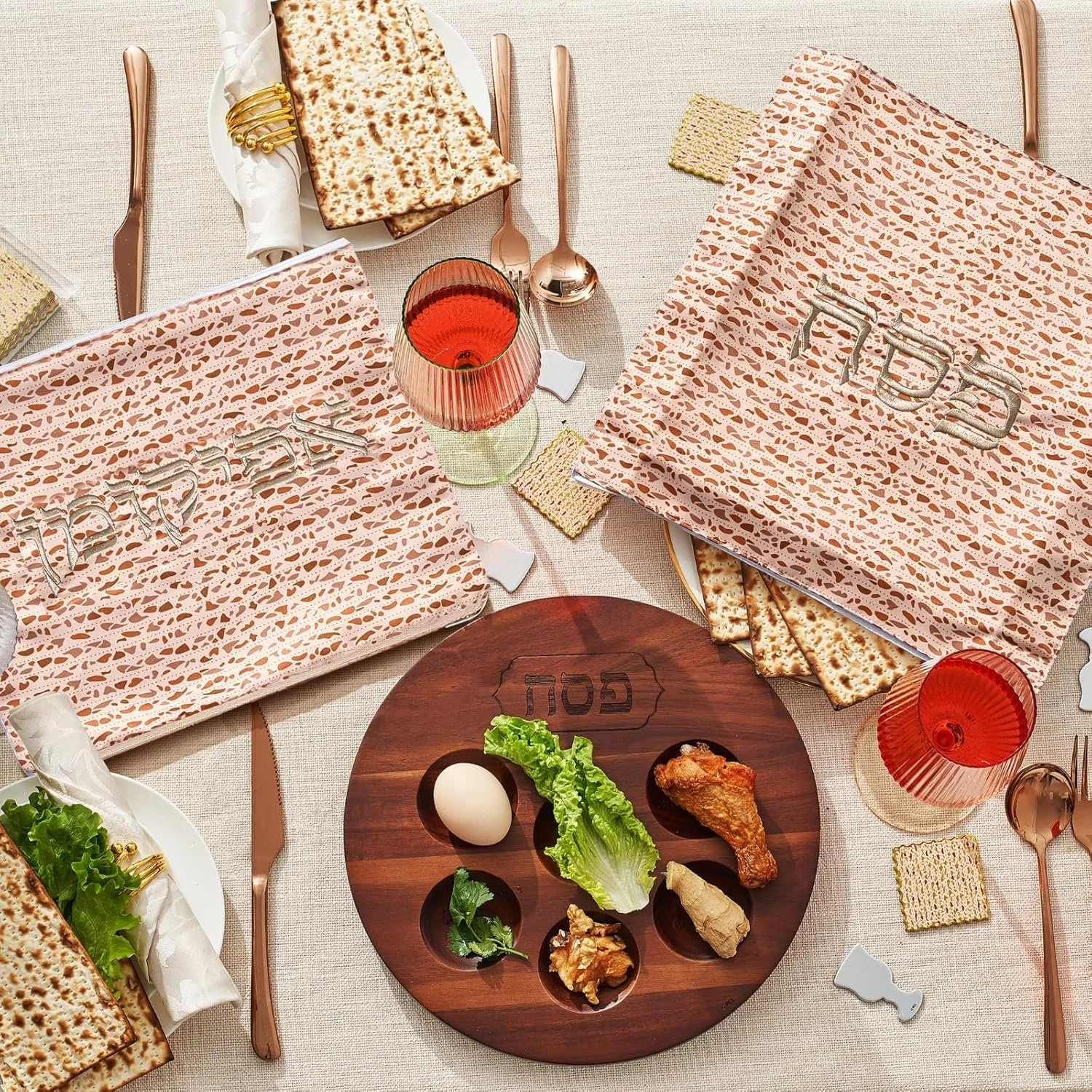 Matzah Print Satin Matzah Cover Seder.jpg (Copy)