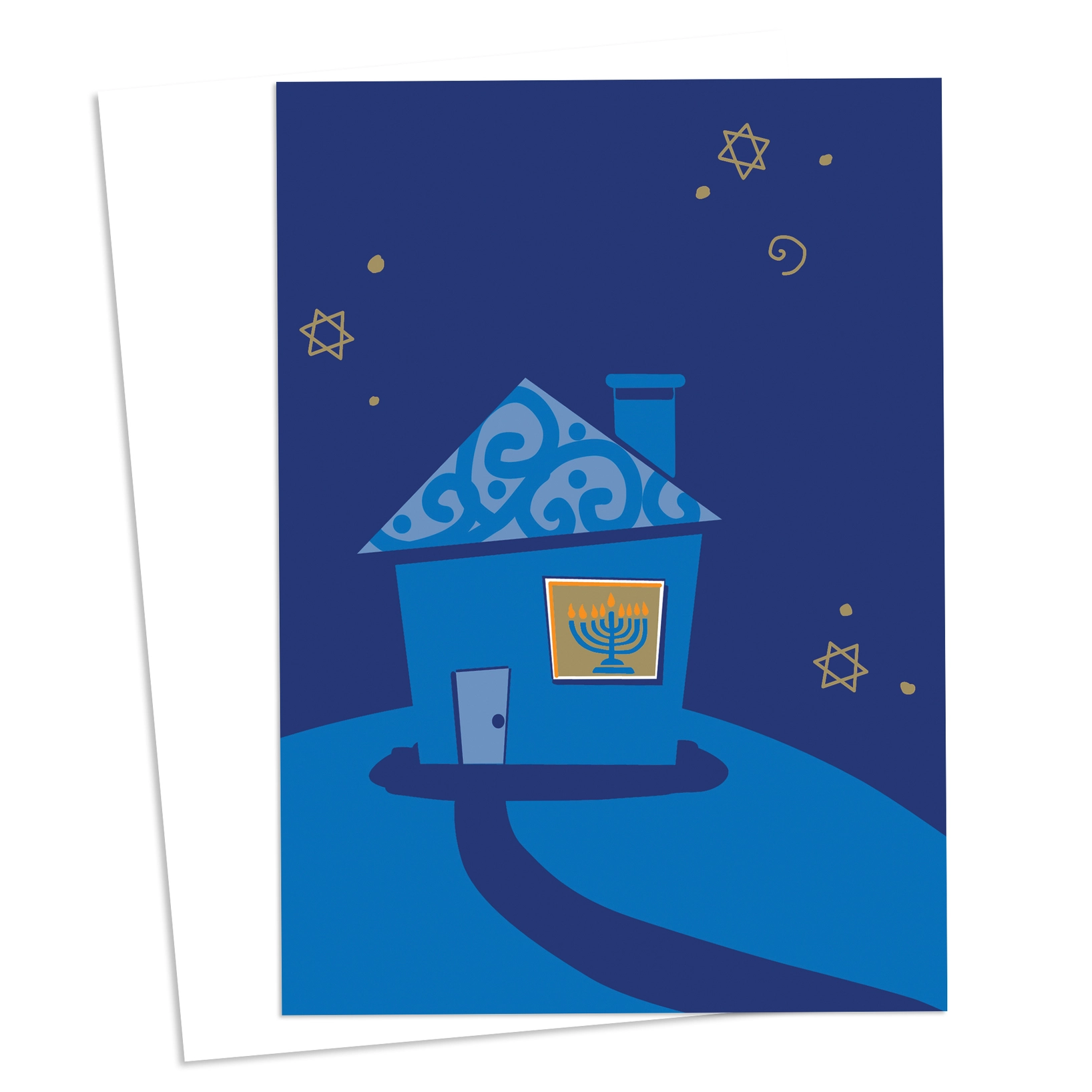 Menorah in Window Hanukkah Card 2.png