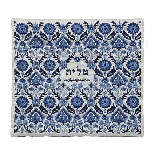 Antique Pattern Blue Tallit EM_TAH6BA.jpg