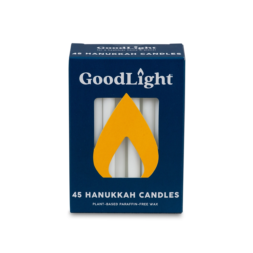 White Plant Based Hanukkah Candles by GoodLight