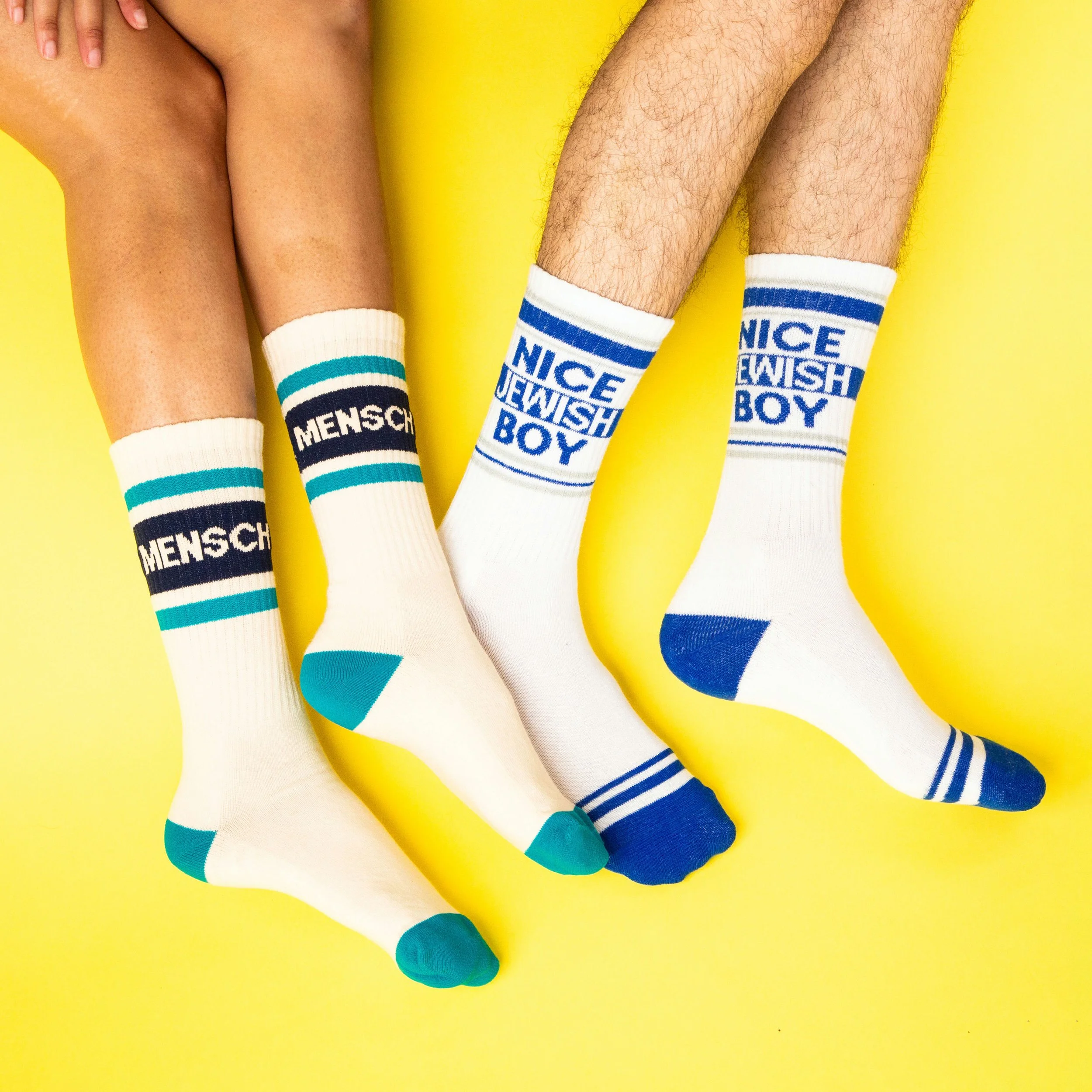 Mensch Socks Two Models Gumball Poodle.jpg