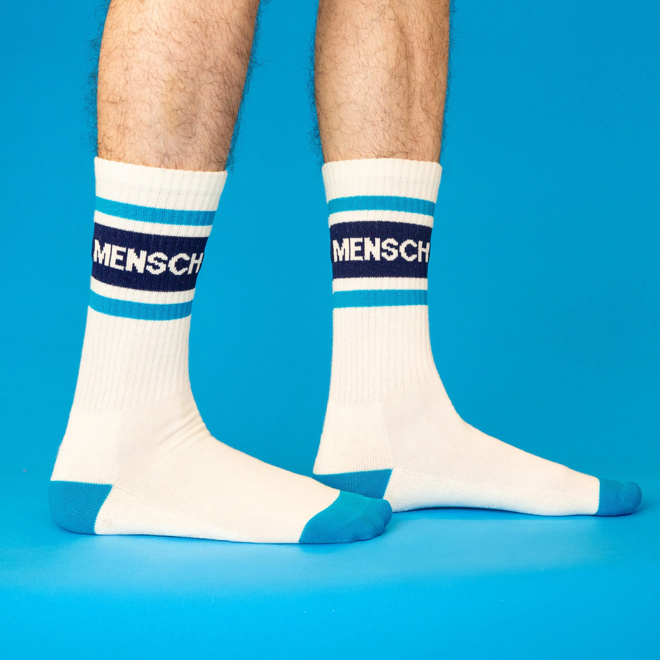 Mensch Socks on Model Gumball Poodle.jpg