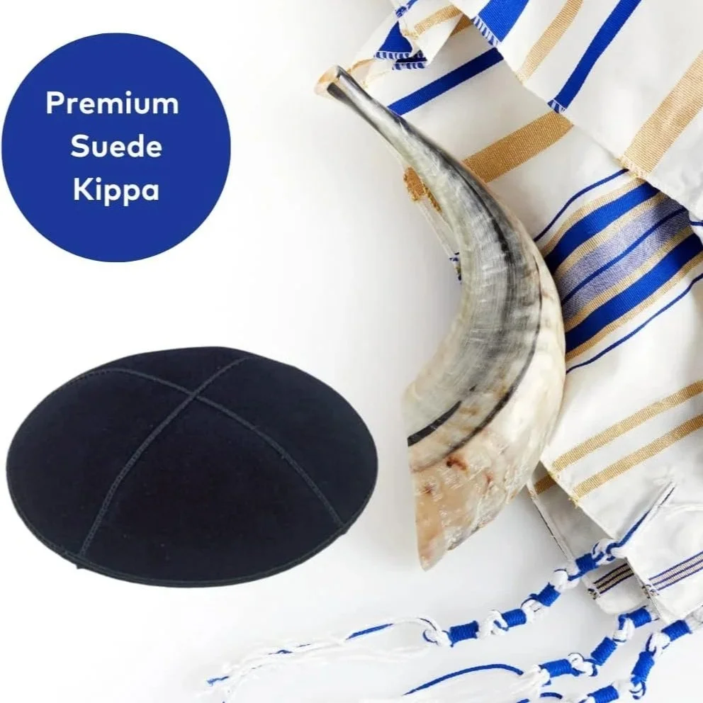 SD1+Black+Suede+Kippah+with+Tallit+Shofar.jpg